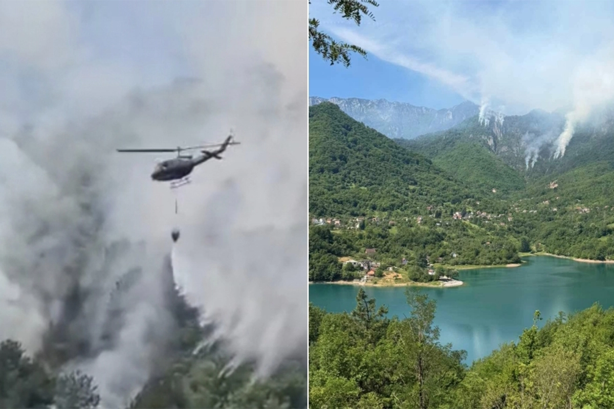 POŽAR kod Jablanice i dalje aktivan