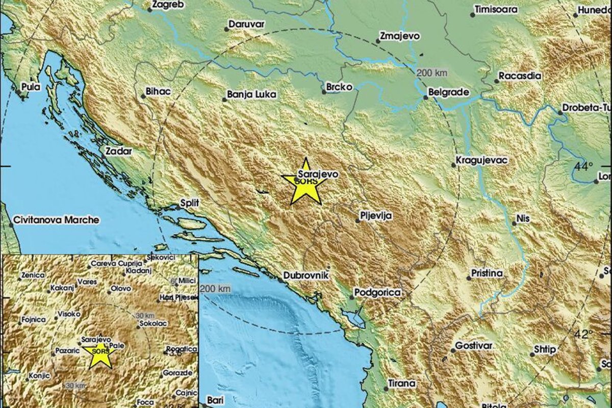Zemljotres “zatresao” Sarajevo